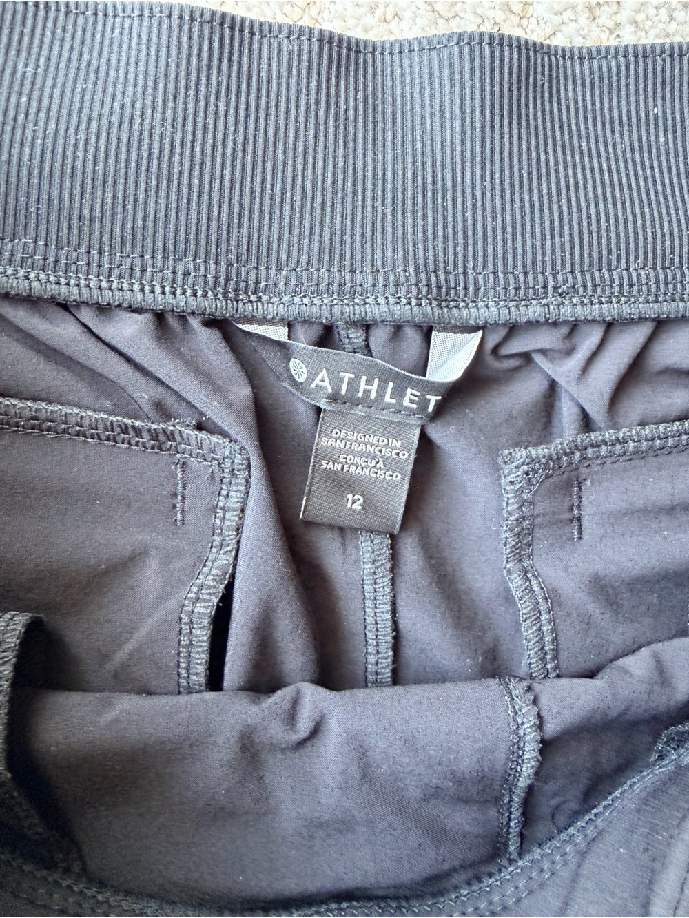 Athleta Women’s Black Brooklyn Mid Rise Ankle Pant Wrinkle Resistant Size 12 - Picture 5 of 9